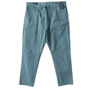 1901 Freemont Athletic Pants Blue Chinoise Classic Casual Washed Chino Trouser